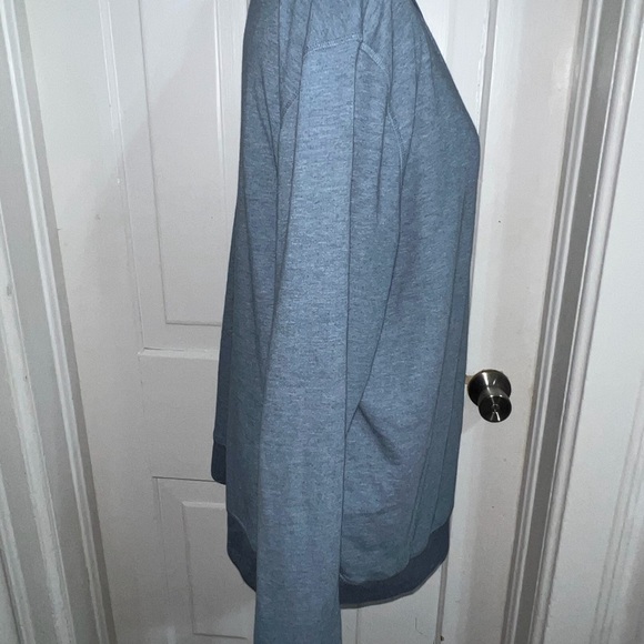 Mens size large Sonoma Men's Heathered Blue Crewneck Sweater shirt top - Picture 2 of 5